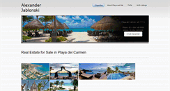Desktop Screenshot of homesforsaleplayadelcarmen.com