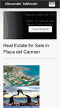 Mobile Screenshot of homesforsaleplayadelcarmen.com