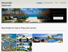 Tablet Screenshot of homesforsaleplayadelcarmen.com
